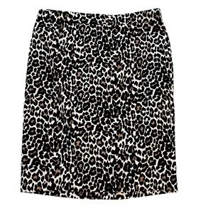 J. Crew The Pencil Skirt Cheetah Leopard Animal Print Mini Straight Work 4
